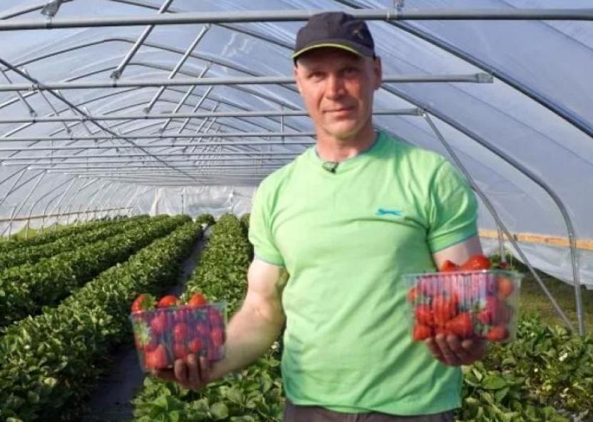 Ūkininkas Andrius Ragaišis. 