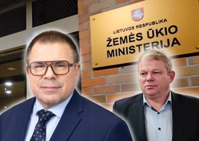 Arūnas Jagminas (kairėje) sulaukė išskirtinio STT dėmesio. Tuo metu ministras A. Palionis pasiėmė laisvadienį.